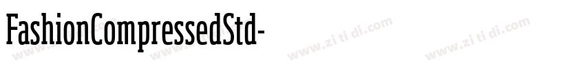 FashionCompressedStd字体转换