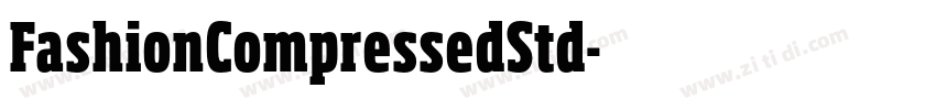 FashionCompressedStd字体转换