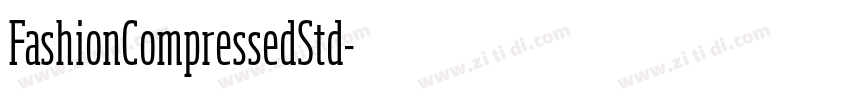 FashionCompressedStd字体转换