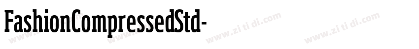 FashionCompressedStd字体转换