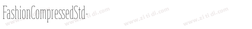 FashionCompressedStd字体转换