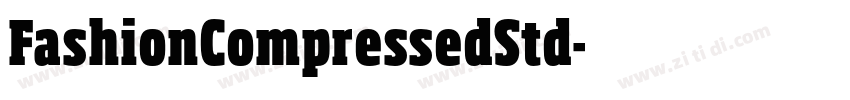FashionCompressedStd字体转换