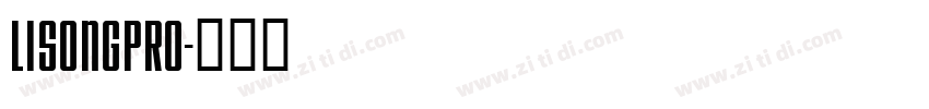 LiSongPro字体转换