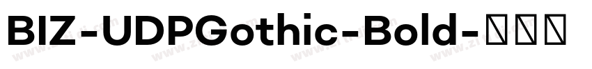 BIZ-UDPGothic-Bold字体转换