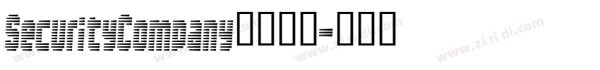 SecurityCompany字体下载字体转换