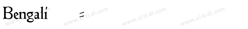 Bengali106字体转换