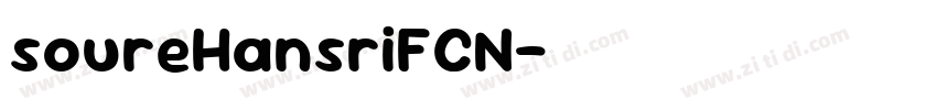 soureHansriFCN字体转换