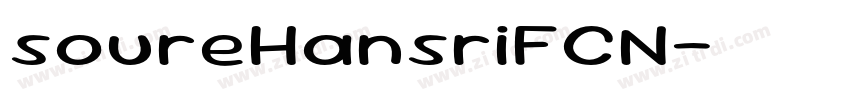 soureHansriFCN字体转换