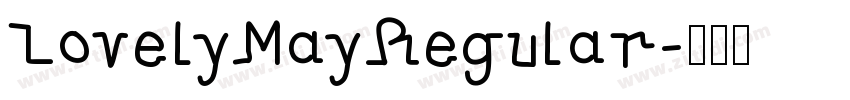 LovelyMayRegular字体转换