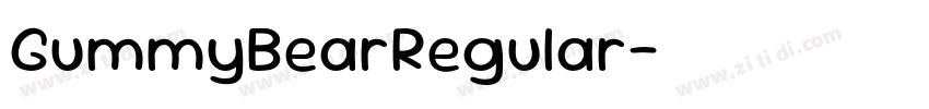 GummyBearRegular字体转换