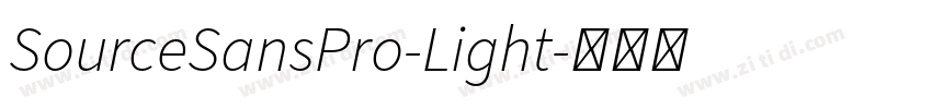SourceSansPro-Light字体转换