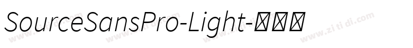 SourceSansPro-Light字体转换