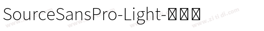 SourceSansPro-Light字体转换
