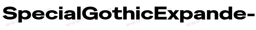 SpecialGothicExpande字体转换