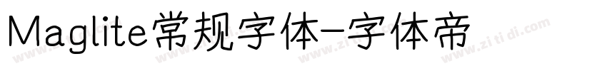 Maglite常规字体字体转换