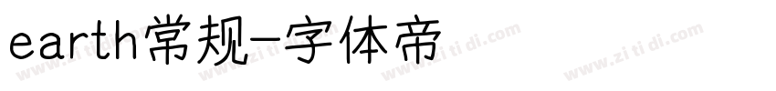 earth常规字体转换