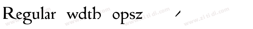 Regular_wdth_opsz110字体转换