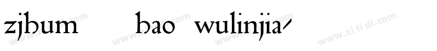 zjhum110hao—wulinjia字体转换