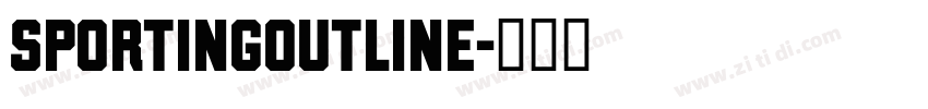 SportingOutline字体转换