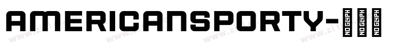 AmericanSporty字体转换