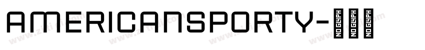 AmericanSporty字体转换
