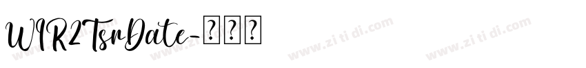 WIR2TsrDate字体转换