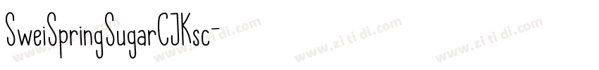 SweiSpringSugarCJKsc字体转换