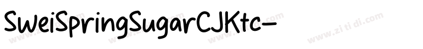 SweiSpringSugarCJKtc字体转换
