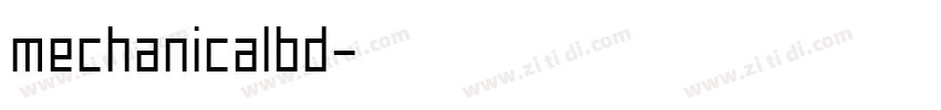 mechanicalbd字体转换