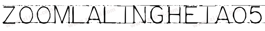 ZoomlaLingHeiA056字体转换
