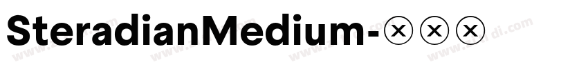 SteradianMedium字体转换