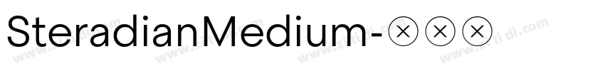 SteradianMedium字体转换
