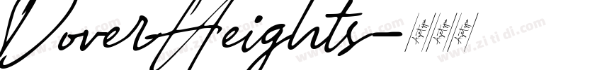 DoverHeights字体转换