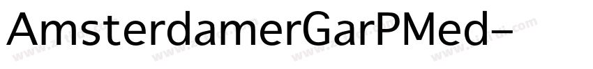 AmsterdamerGarPMed字体转换