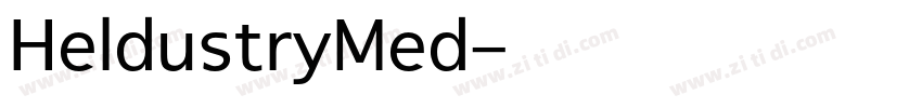 HeldustryMed字体转换
