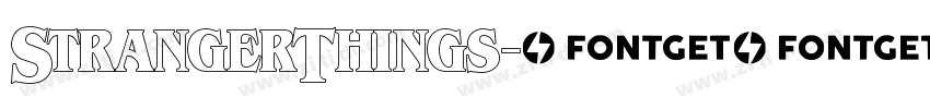 StrangerThings字体转换