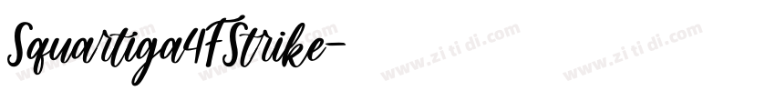 Squartiga4FStrike字体转换