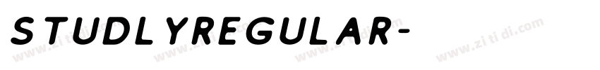StudlyRegular字体转换