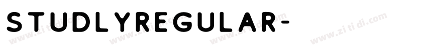 StudlyRegular字体转换