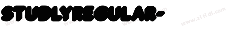 StudlyRegular字体转换