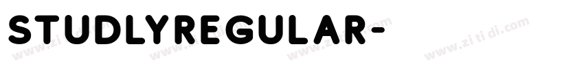 StudlyRegular字体转换