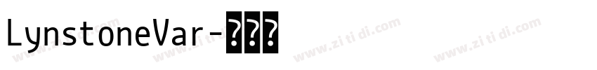 LynstoneVar字体转换