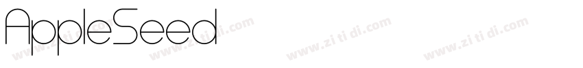 AppleSeed字体转换