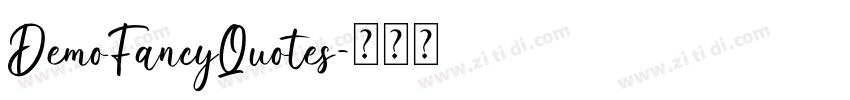 DemoFancyQuotes字体转换