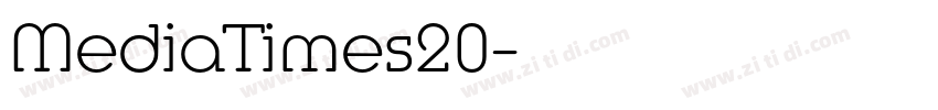 MediaTimes20字体转换