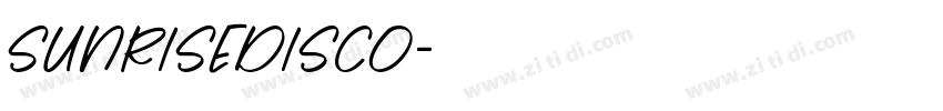 SunriseDisco字体转换