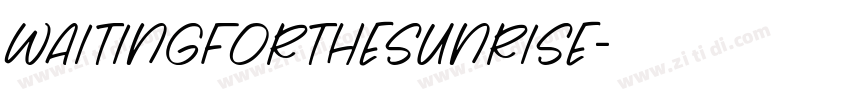 WaitingfortheSunrise字体转换