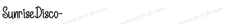 SunriseDisco字体转换