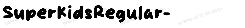 SuperKidsRegular字体转换