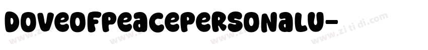 DoveofPeacePersonalU字体转换